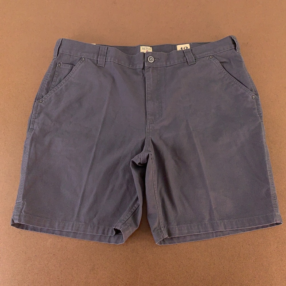RedHead Men's Size 42 Gray Canvas 8.5" Inseam Flat Front Carpenter Shorts NWT